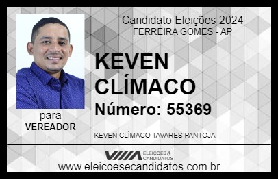 Candidato KEVEN CLÍMACO 2024 - FERREIRA GOMES - Eleições