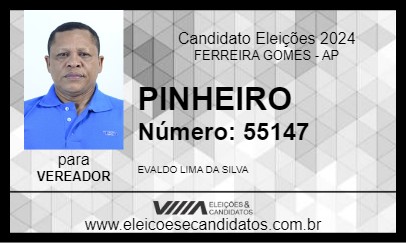 Candidato PINHEIRO 2024 - FERREIRA GOMES - Eleições