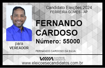 Candidato FERNANDO CARDOSO 2024 - FERREIRA GOMES - Eleições