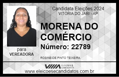 Candidato MORENA DO COMÉRCIO 2024 - VITÓRIA DO JARI - Eleições