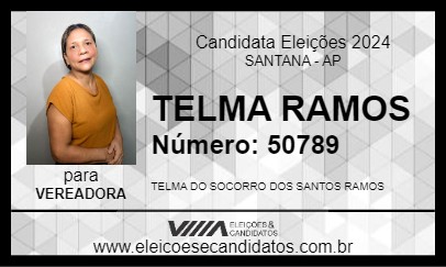 Candidato TELMA RAMOS 2024 - SANTANA - Eleições