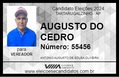 Candidato AUGUSTO DO CEDRO 2024 - TARTARUGALZINHO - Eleições