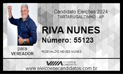 Candidato RIVA NUNES 2024 - TARTARUGALZINHO - Eleições