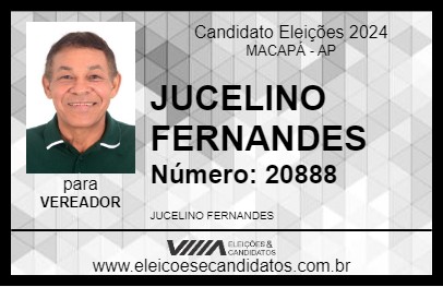 Candidato JUCELINO FERNANDES 2024 - MACAPÁ - Eleições