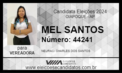 Candidato MEL SANTOS 2024 - OIAPOQUE - Eleições