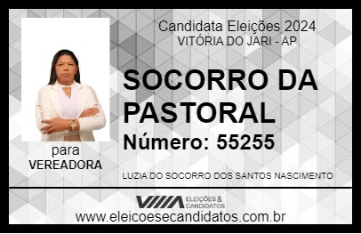 Candidato SOCORRO DA PASTORAL 2024 - VITÓRIA DO JARI - Eleições