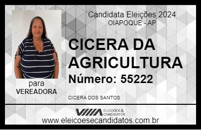 Candidato CICERA DA AGRICULTURA 2024 - OIAPOQUE - Eleições