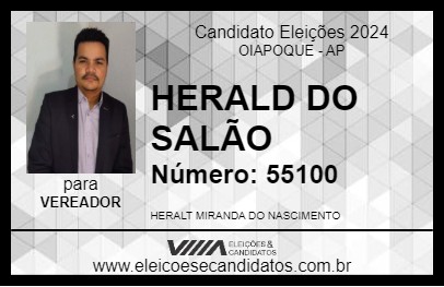 Candidato HERALD DO SALÃO 2024 - OIAPOQUE - Eleições