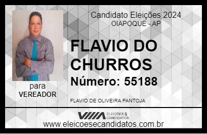 Candidato FLAVIO DO CHURROS 2024 - OIAPOQUE - Eleições