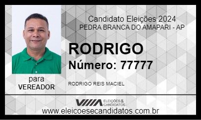 Candidato RODRIGO 2024 - PEDRA BRANCA DO AMAPARI - Eleições