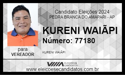 Candidato KURENI WAIÃPI 2024 - PEDRA BRANCA DO AMAPARI - Eleições