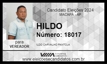 Candidato HILDO 2024 - MACAPÁ - Eleições