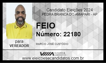 Candidato FEIO 2024 - PEDRA BRANCA DO AMAPARI - Eleições