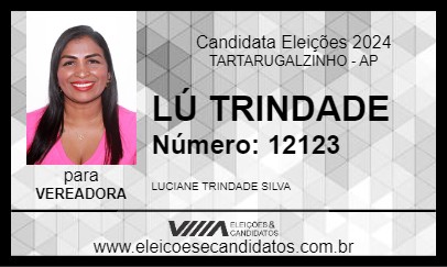 Candidato LÚ TRINDADE 2024 - TARTARUGALZINHO - Eleições