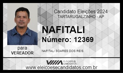 Candidato NAFITALI 2024 - TARTARUGALZINHO - Eleições