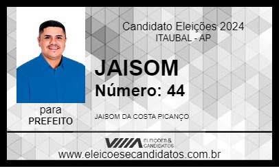 Candidato JAISOM 2024 - ITAUBAL - Eleições