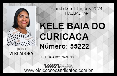 Candidato KELE BAIA DO CURICACA 2024 - ITAUBAL - Eleições