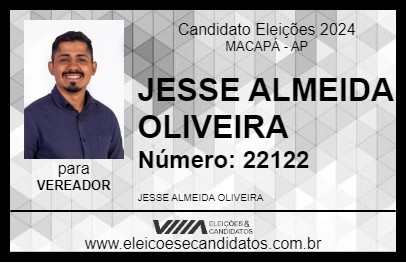 Candidato JESSE ALMEIDA OLIVEIRA 2024 - MACAPÁ - Eleições