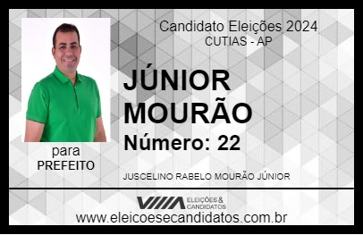 Candidato JÚNIOR MOURÃO 2024 - CUTIAS - Eleições