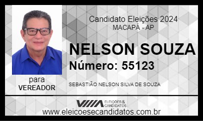 Candidato NELSON SOUZA 2024 - MACAPÁ - Eleições