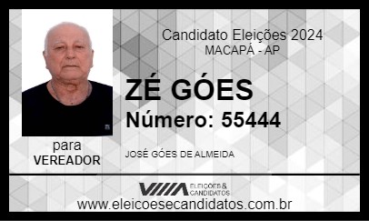 Candidato ZÉ GÓES 2024 - MACAPÁ - Eleições