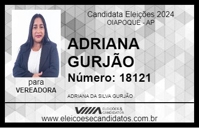 Candidato ADRIANA GURJÃO 2024 - OIAPOQUE - Eleições