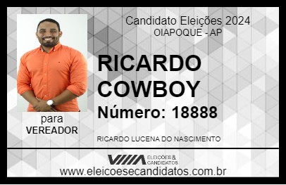 Candidato RICARDO COWBOY 2024 - OIAPOQUE - Eleições