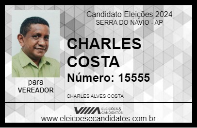 Candidato CHARLES COSTA 2024 - SERRA DO NAVIO - Eleições