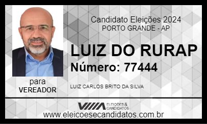 Candidato LUIZ BRITO 2024 - PORTO GRANDE - Eleições