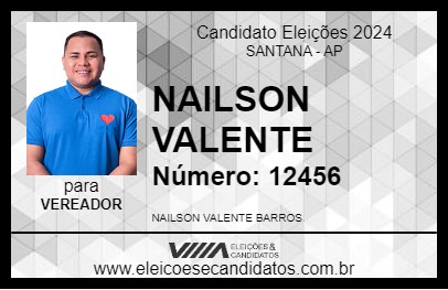 Candidato NAILSON VALENTE 2024 - SANTANA - Eleições