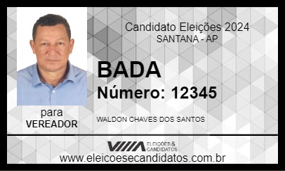 Candidato BADA 2024 - SANTANA - Eleições