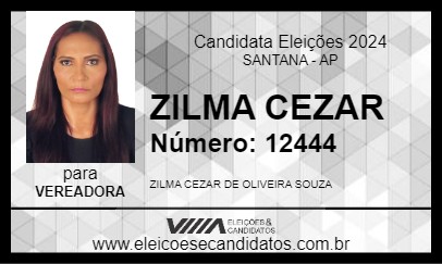 Candidato ZILMA CEZAR 2024 - SANTANA - Eleições