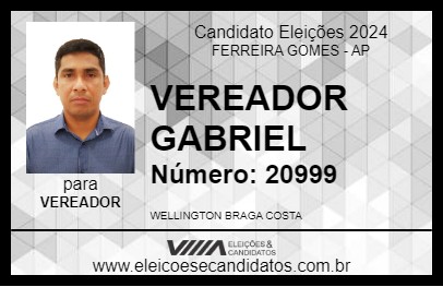 Candidato VEREADOR GABRIEL 2024 - FERREIRA GOMES - Eleições