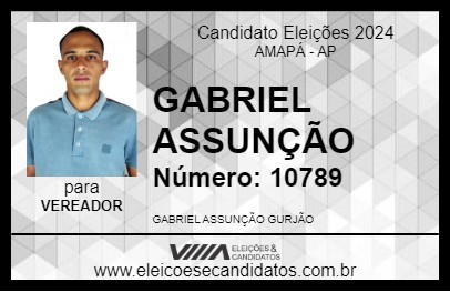 Candidato GABRIEL ASSUNÇÃO 2024 - AMAPÁ - Eleições