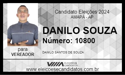 Candidato DANILO SOUZA 2024 - AMAPÁ - Eleições