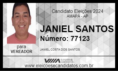 Candidato JANIEL SANTOS 2024 - AMAPÁ - Eleições