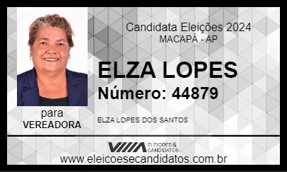 Candidato ELZA LOPES 2024 - MACAPÁ - Eleições