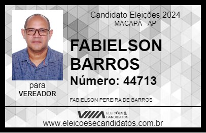 Candidato FABIELSON BARROS 2024 - MACAPÁ - Eleições