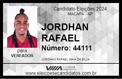 Candidato JORDHAN RAFAEL 2024 - MACAPÁ - Eleições