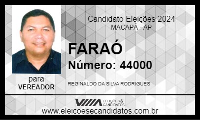 Candidato FARAÓ 2024 - MACAPÁ - Eleições