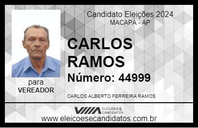 Candidato CARLOS RAMOS 2024 - MACAPÁ - Eleições