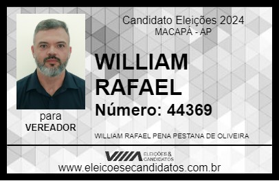 Candidato WILLIAM RAFAEL 2024 - MACAPÁ - Eleições