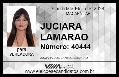 Candidato JUCIARA LAMARAO 2024 - MACAPÁ - Eleições