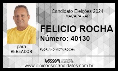 Candidato FILICO ROCHA 2024 - MACAPÁ - Eleições