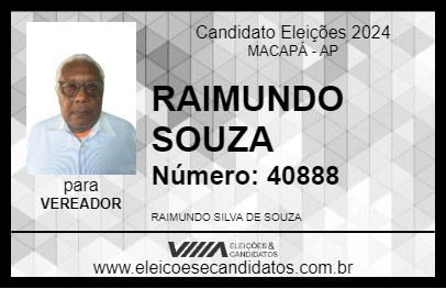 Candidato RAIMUNDO SOUZA 2024 - MACAPÁ - Eleições