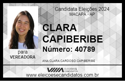 Candidato CLARA CAPIBERIBE 2024 - MACAPÁ - Eleições