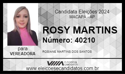 Candidato ROSY MARTINS 2024 - MACAPÁ - Eleições