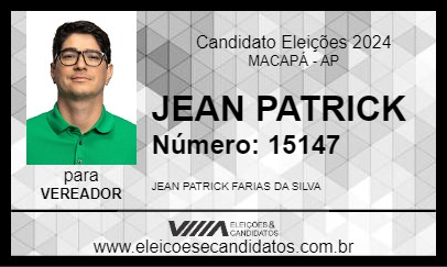 Candidato JEAN PATRICK 2024 - MACAPÁ - Eleições