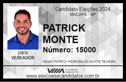 Candidato PATRICK MONTE 2024 - MACAPÁ - Eleições