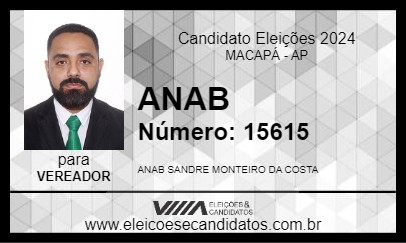 Candidato ANAB 2024 - MACAPÁ - Eleições